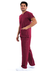 Easyfit Maroon Scrub Suit