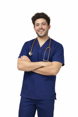 6-Pocket Scrub Set Navy