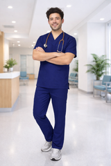 6-Pocket Scrub Set Navy