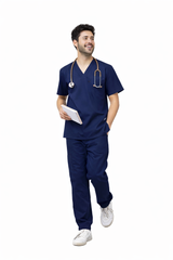 6-Pocket Scrub Set Navy