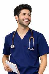 6-Pocket Scrub Set Navy