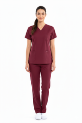 Easyfit Maroon Scrub Suit female