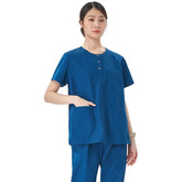 women Scrub Suit (Round Neck) Blue
