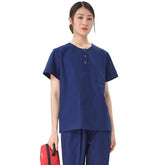 women Scrub Suit (Round Neck) Navy Blue