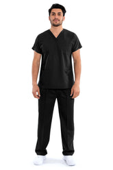 Easyfit Classic Black Scrub Suit