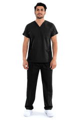 Easyfit Classic Black Scrub Suit
