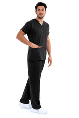 Easyfit Classic Black Scrub Suit