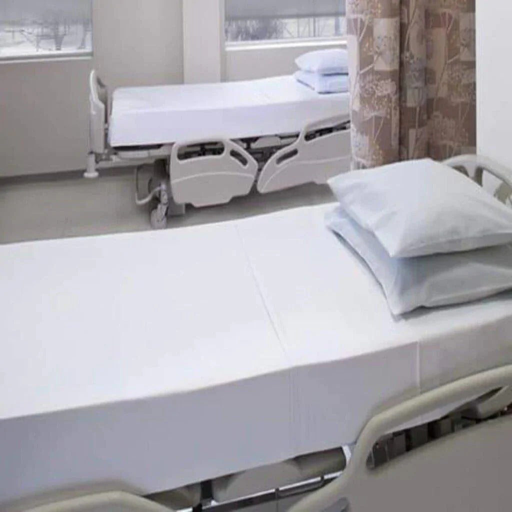 Hospital Bed Sheet White (TC-180)- Single