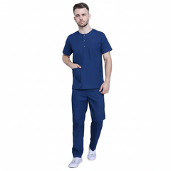 Men’s Scrub Suit (Round Neck) Blue