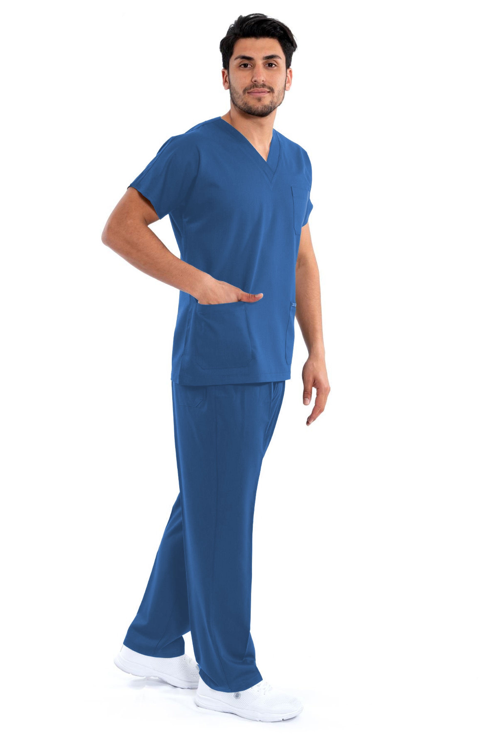 Easyfit Royal Blue Scrub Suit