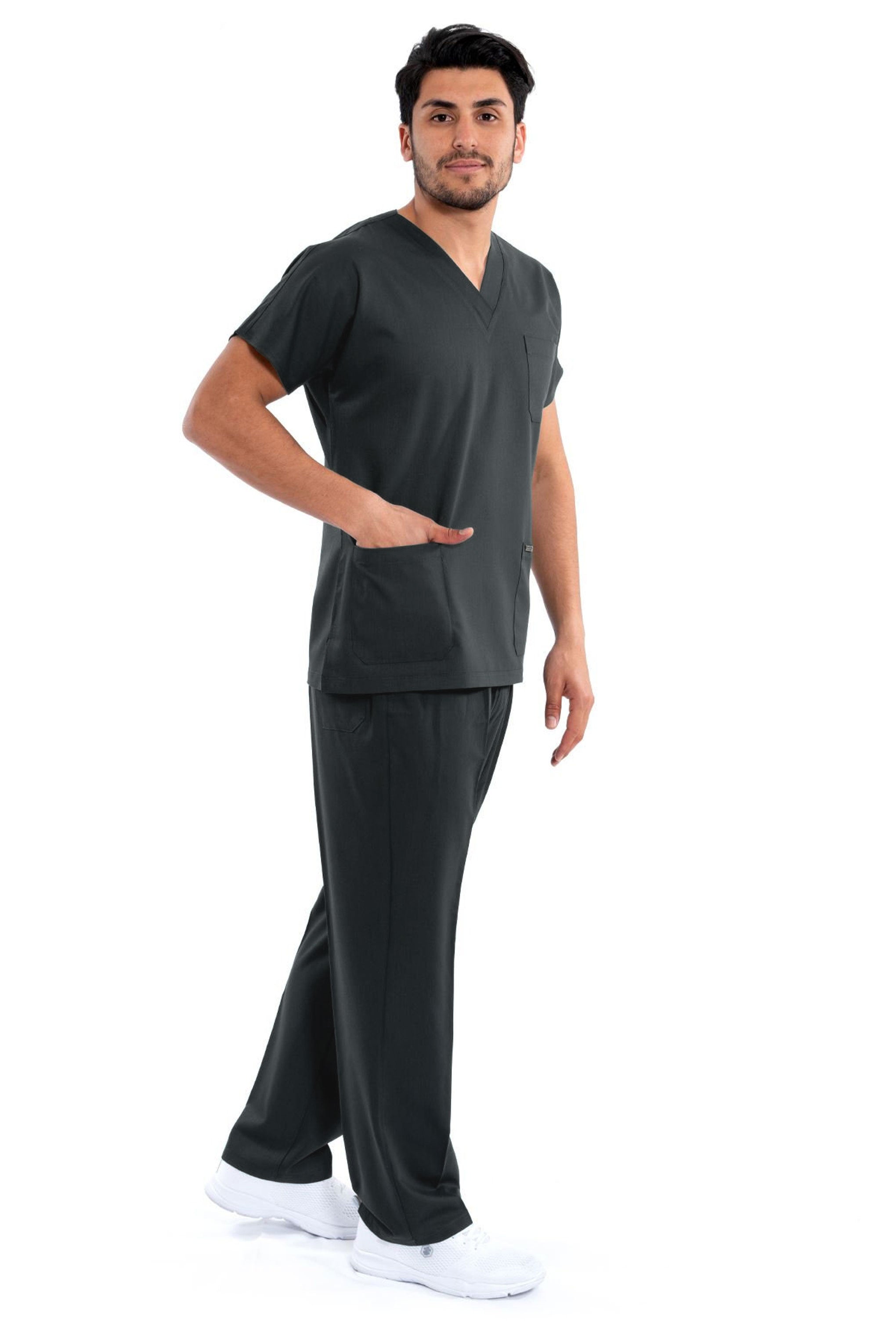 Easyfit Dark Grey Scrub Suit Minor fault
