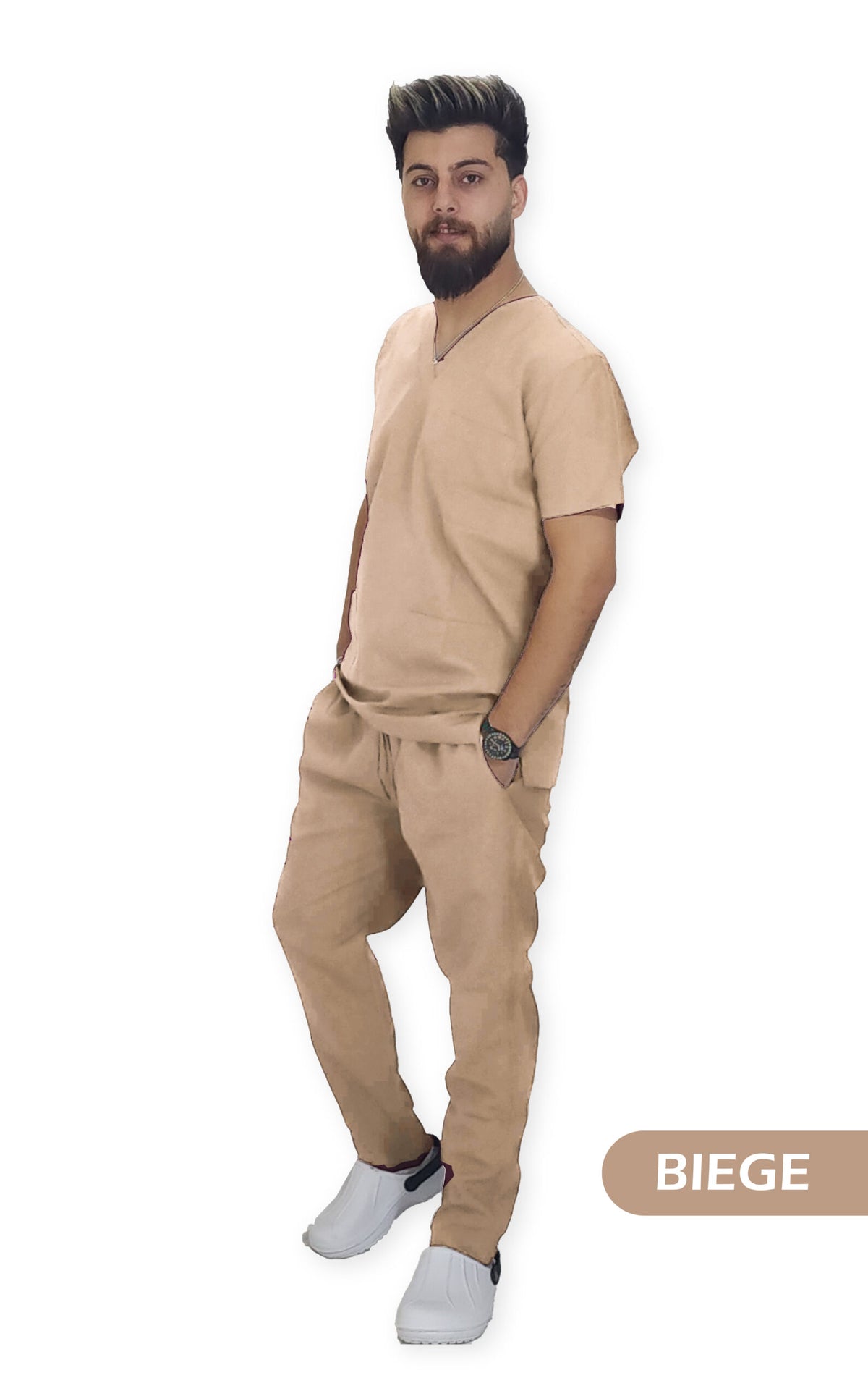 Easyfit Beige Scrub Suit
